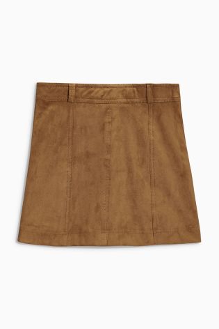 Tan Suede Effect Skirt (3-16yrs)